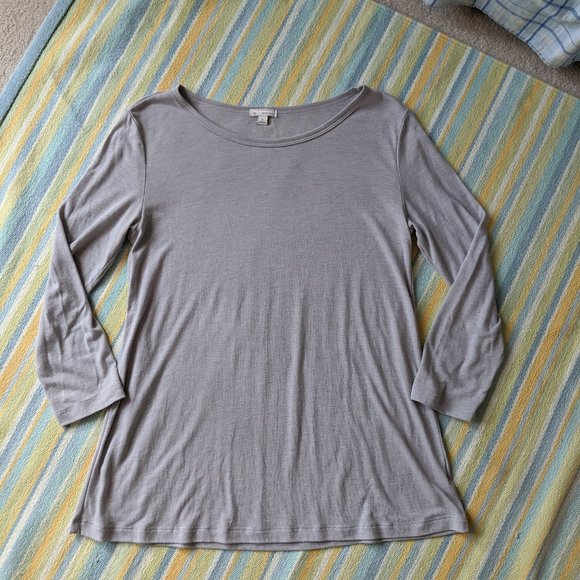 🛍️ BUNDLE ONLY | GAP gray flowy shift top Small - Picture 5 of 10
